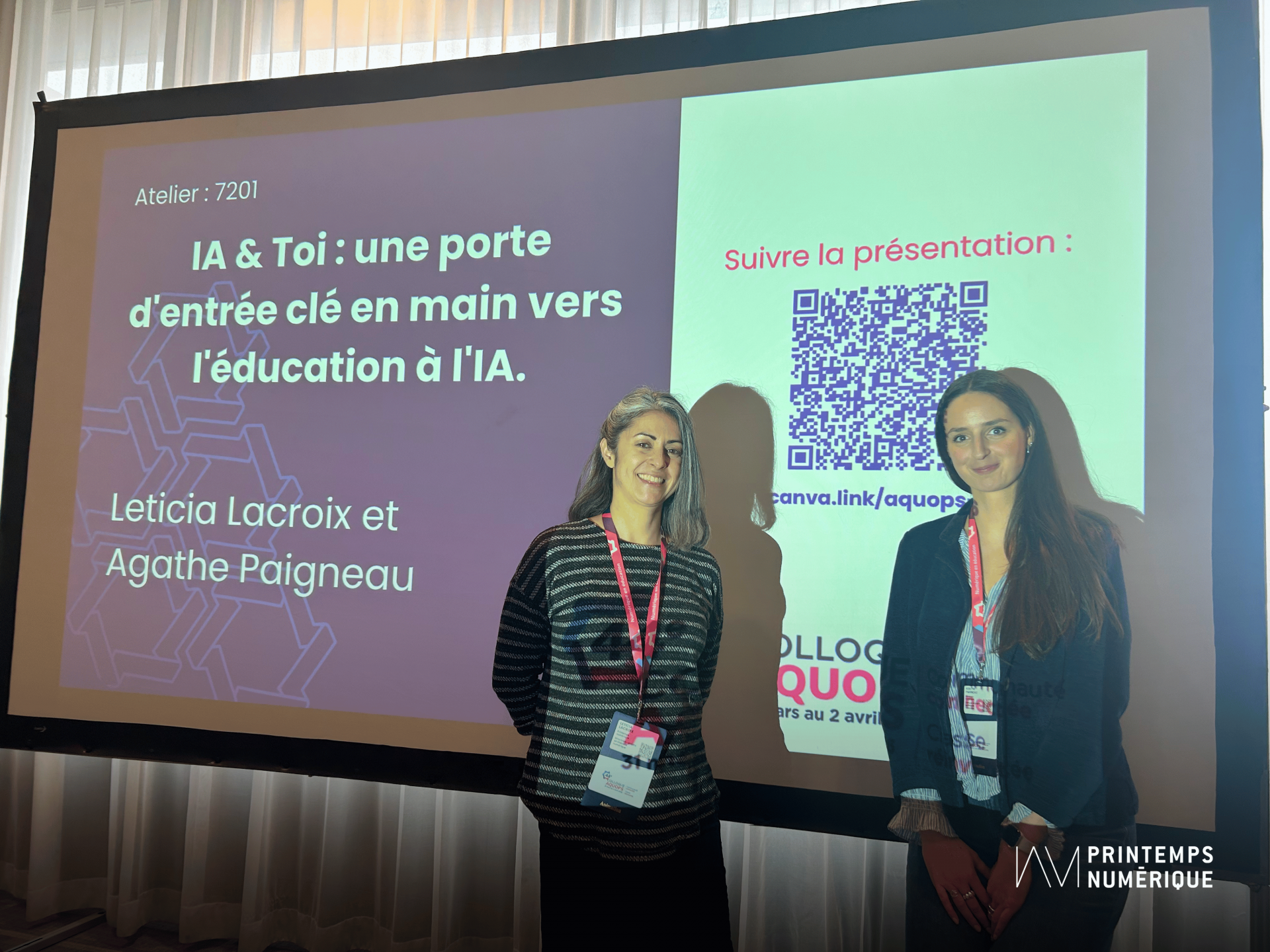 Outiller les enseignants et enseignantes à l’IA : retour sur la participation du Printemps numérique l’AQUOPS 2026